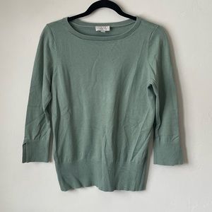 Loft Outlet Three-Quarter Slit Sleeve Shirt